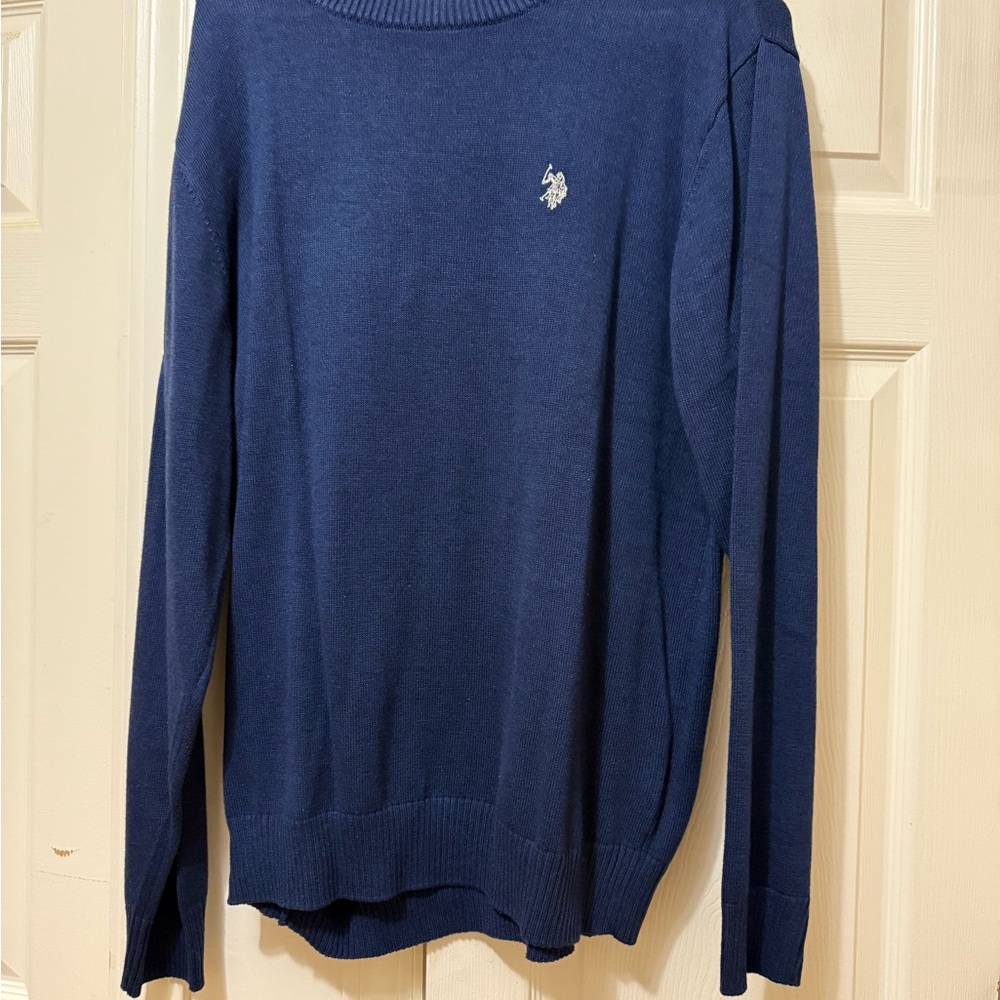 U.S. Polo Assn. Men's Deep Blue Crewneck Sweater